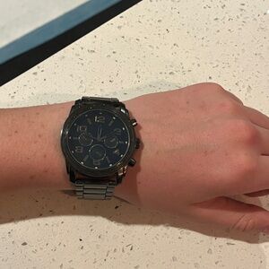 Men's Black Chronograph Watch